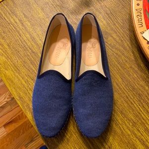 J Crew women’s slippers in Navy Blue